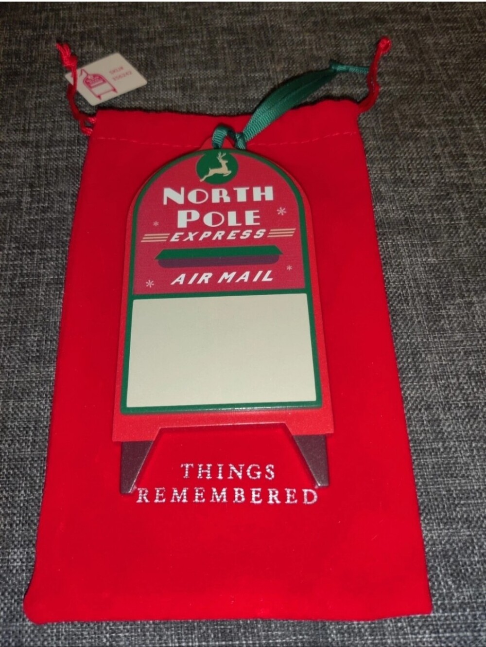 Things Remembered Christmas Ornament North Pole Express Mailbox - Customizable
